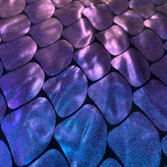 Shimmery Iridescent Mermaid Bikini/Rave Bottoms - Picture 2 of 2